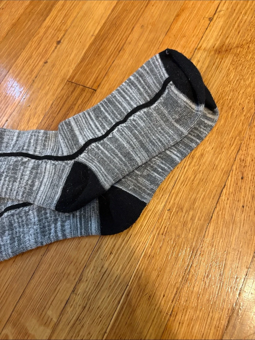 PINK Victoria's Secret Gray and Black Athletic long socks
